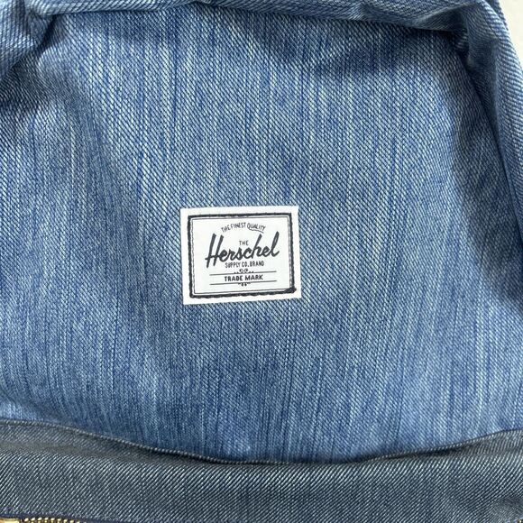 Herschel Supply Co. Nova Mid Volume Denim/Indigo Denim Blue Backpack NEW - Picture 3 of 4